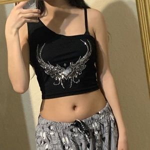 Rhinestone Y2K Crop